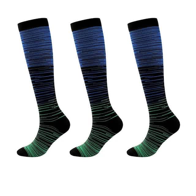 Gradient Compression Socks (3-Pack)