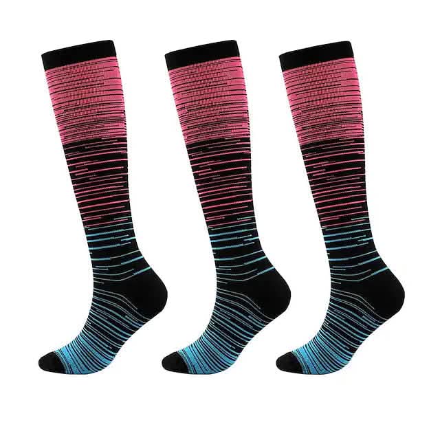 Gradient Compression Socks (3-Pack)