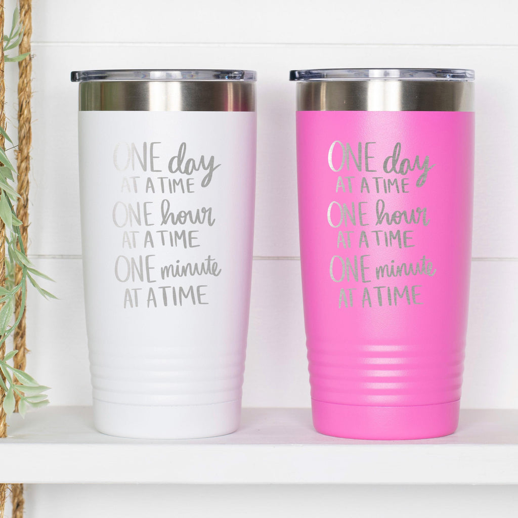 Inspirational Stainless Steel Tumbler – Double Wall Insulated 20 Ounce Cup