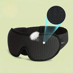 3D Blackout Sleep Mask — Contoured & Comfortable