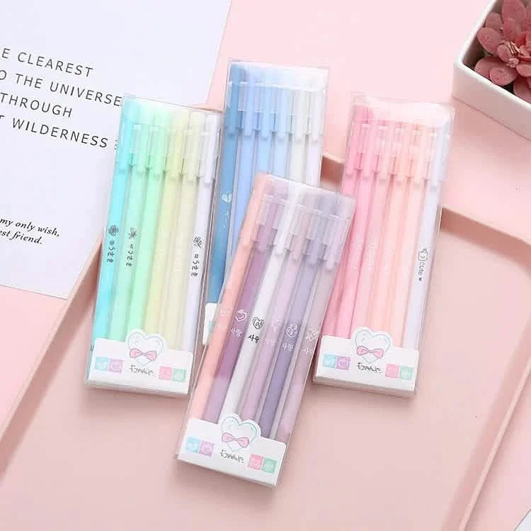 Morandi Gel Pens for Book Annotation & Journaling (4-Pack)