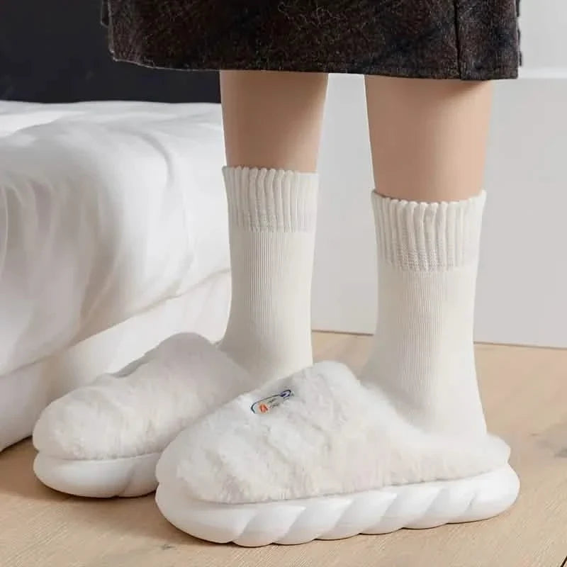 Thick Thermal Socks — Mixed Colors (5-Pair Set)