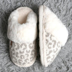 Leopard Faux Fur Indoor Slippers