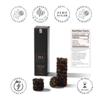 Tea packaging with health benefits and nutritional information on a white background