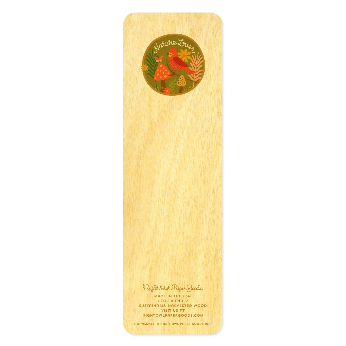 Nature Lover Wood Bookmark