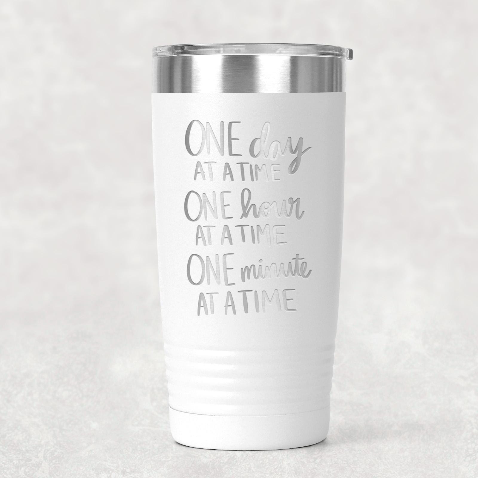 Inspirational Stainless Steel Tumbler – Double Wall Insulated 20 Ounce Cup