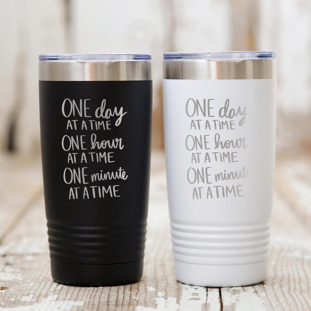 Inspirational Stainless Steel Tumbler – Double Wall Insulated 20 Ounce Cup