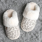 Leopard Faux Fur Indoor Slippers