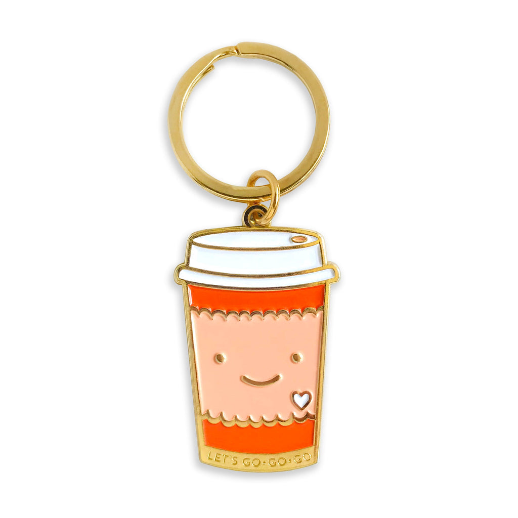 Coffee Buzz Keychain + Pin Gift Set