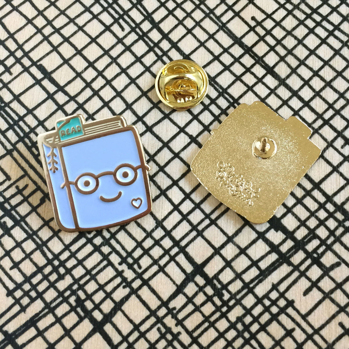 Book Lover Enamel Pin