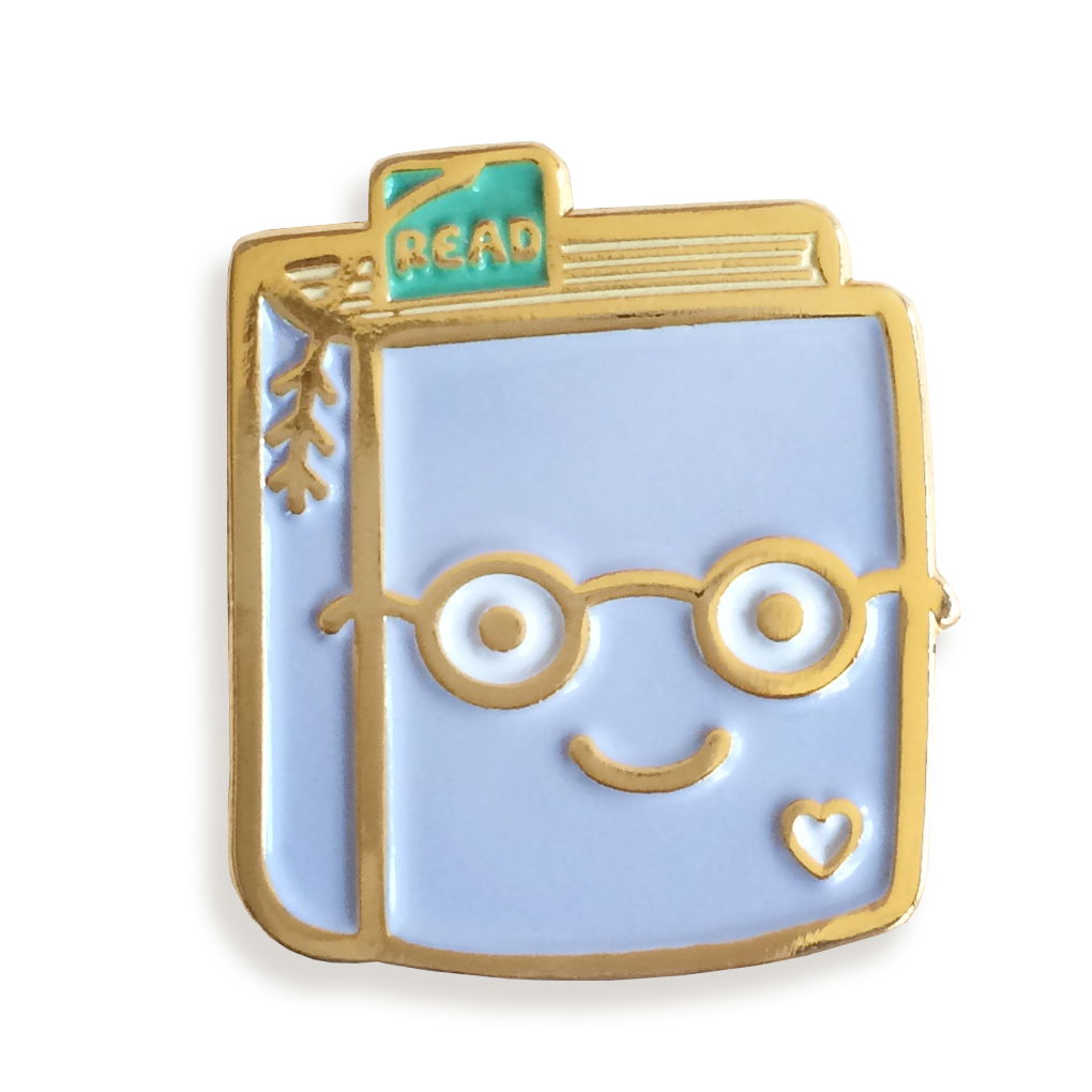 Bring a Book Travel Buddies Keychain + Pin Gift Set