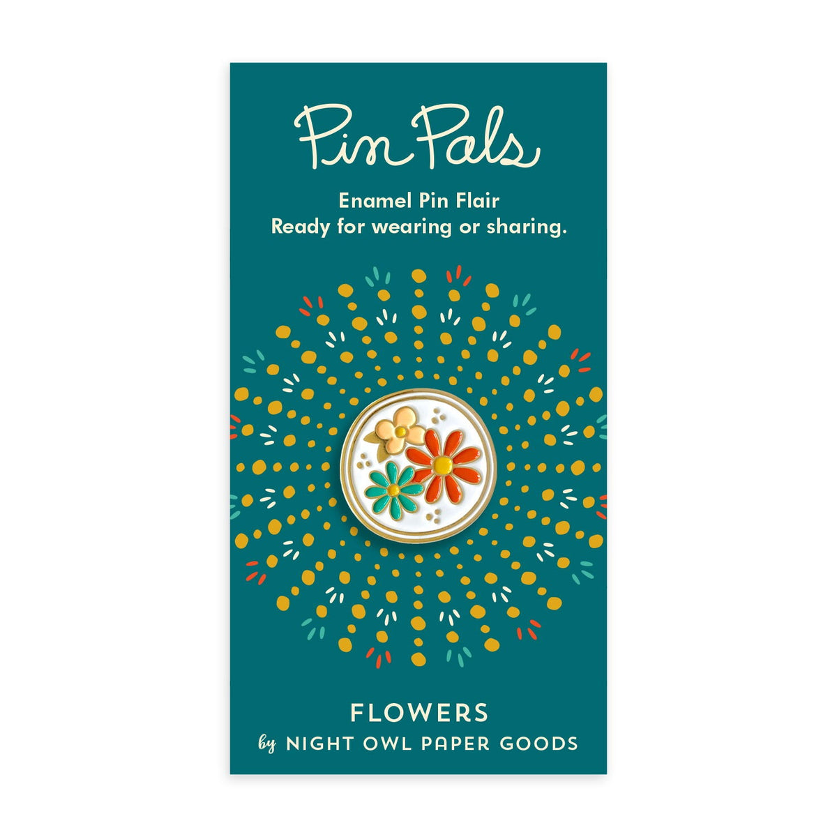 Flowers Enamel Pin