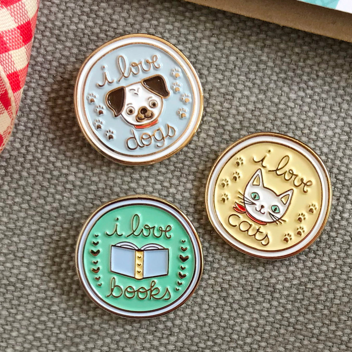 Love Books Enamel Pin