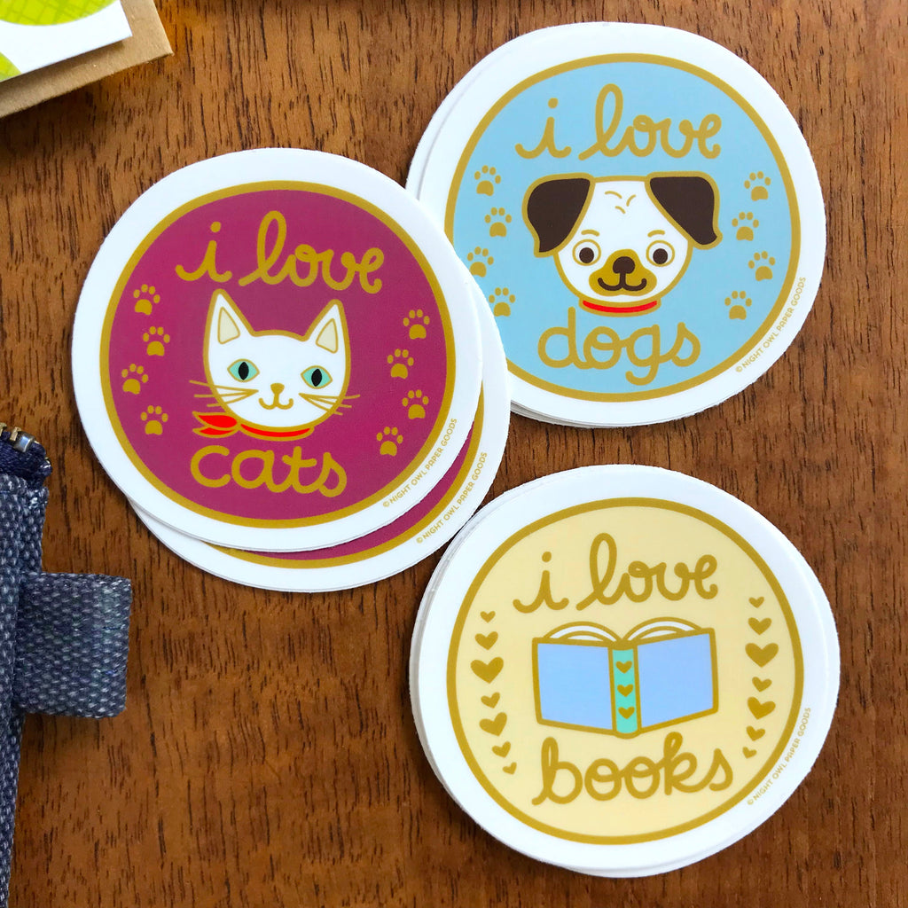 Love Books Vinyl Sticker