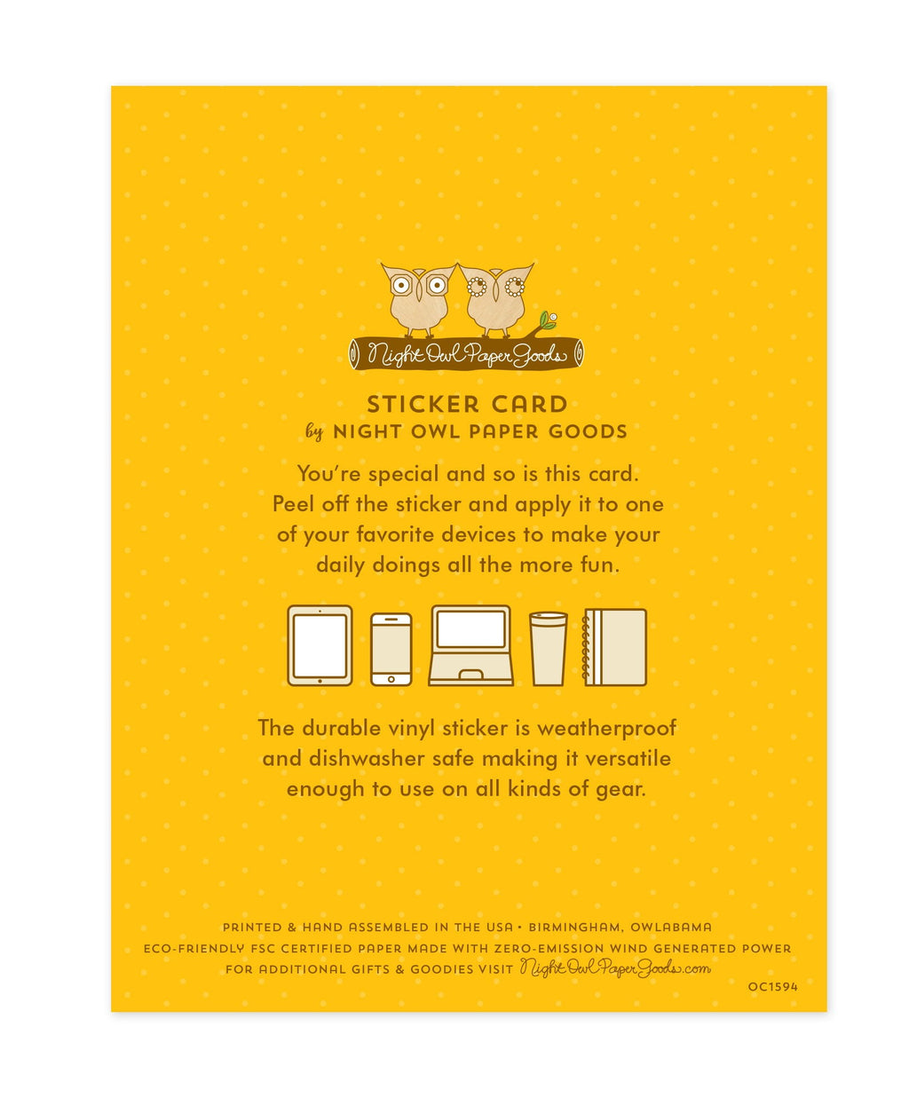 Joyful Flower Sticker Birthday Card