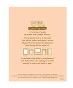 Latte Thanks Sticker Thank You Card