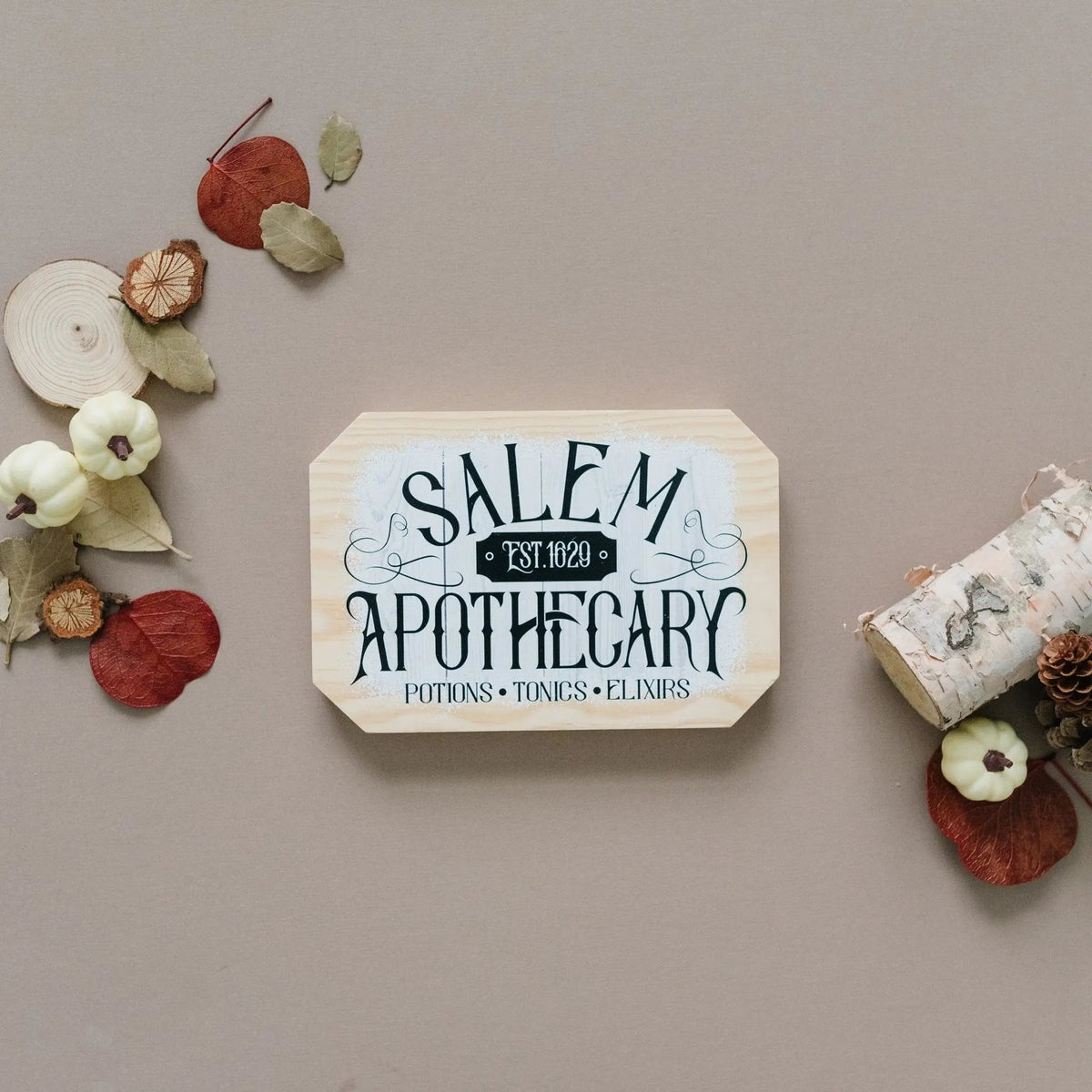 Salem Apothecary Wood Sign
