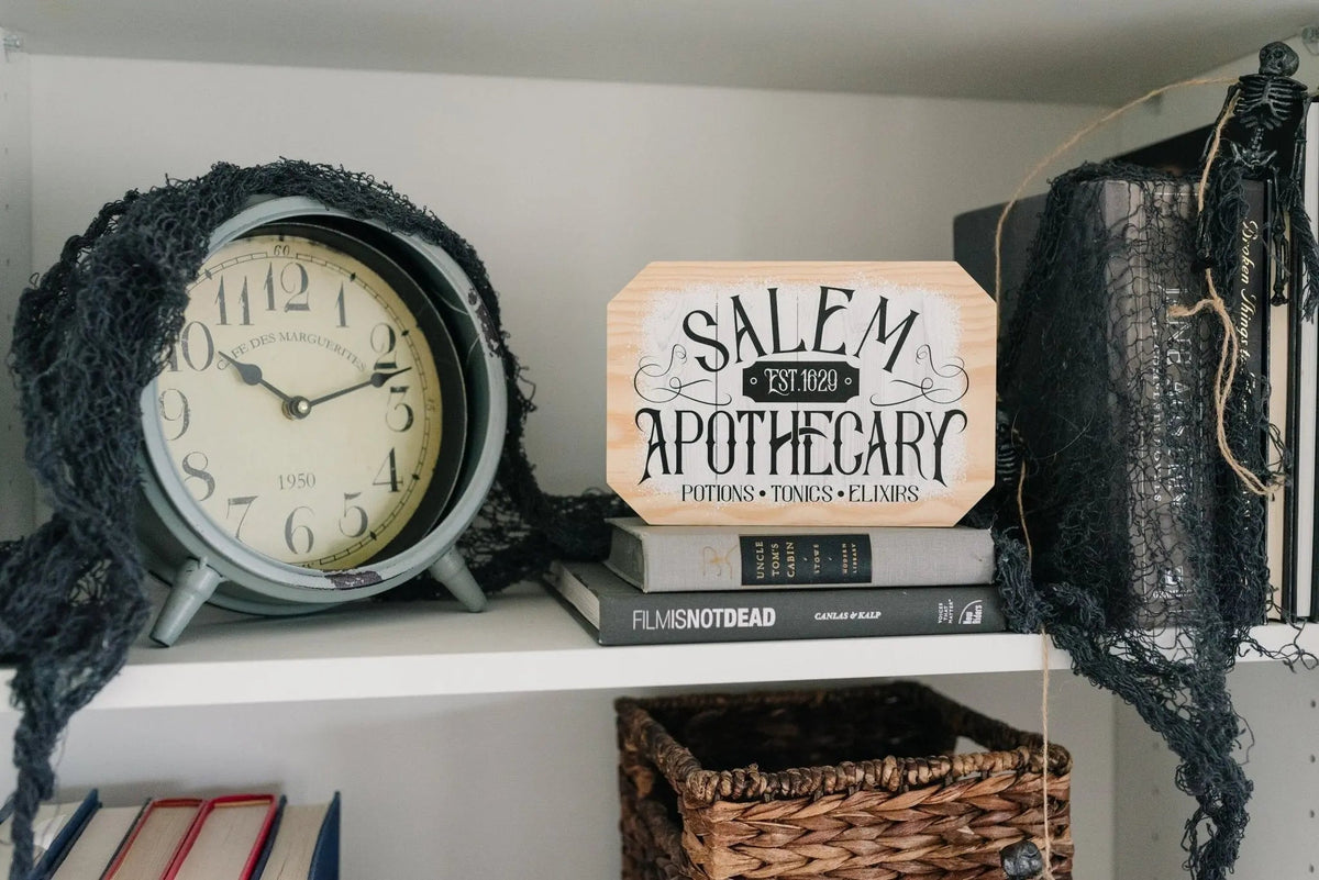 Salem Apothecary Wood Sign