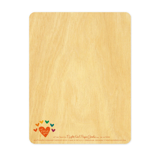 All My Heart Wood Love Card