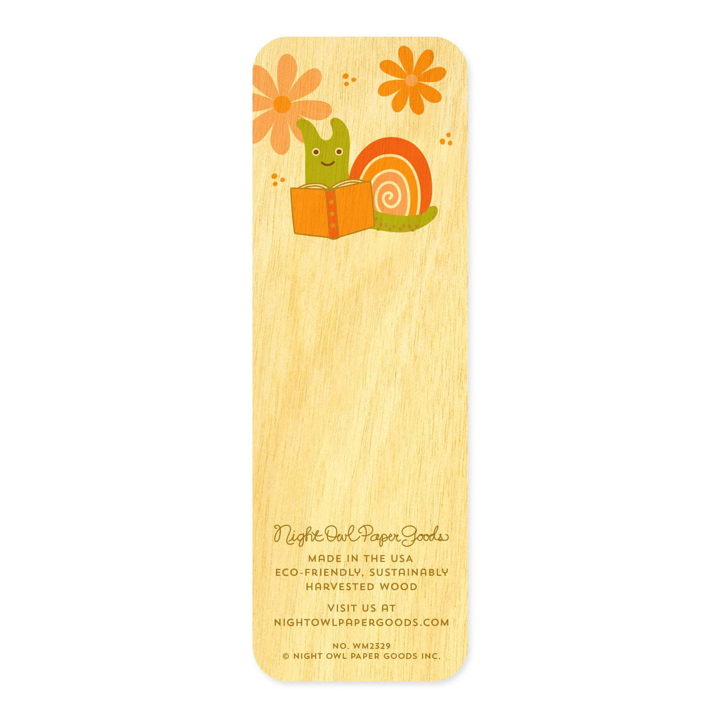 Snail Mini Wood Bookmark