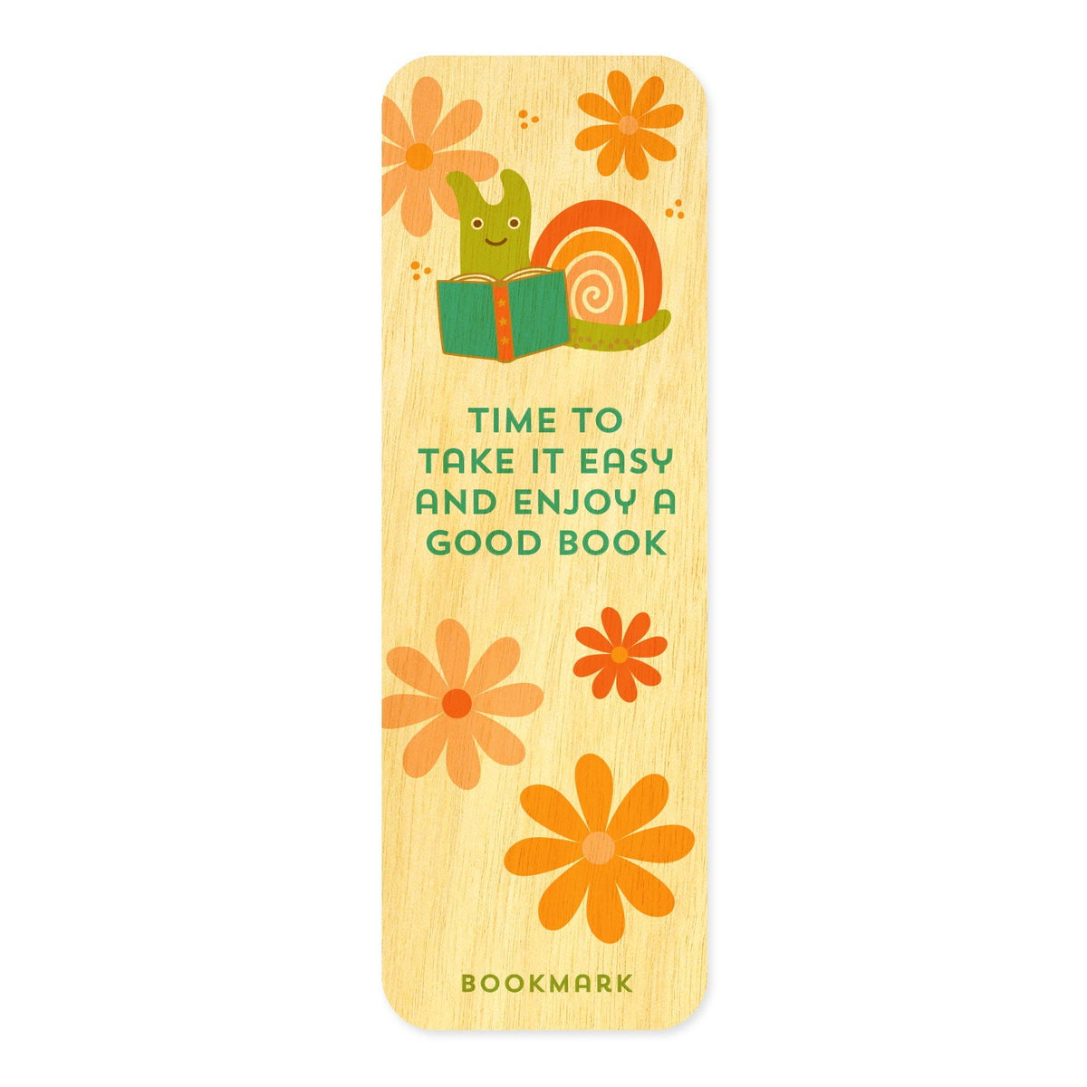 Snail Mini Wood Bookmark