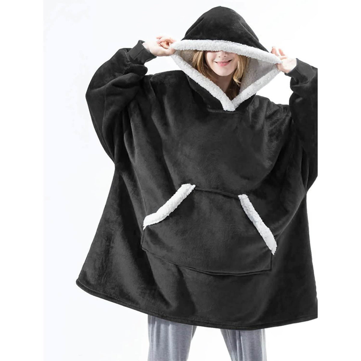 Wearable Blanket – Oversized Hoodie Blanket
