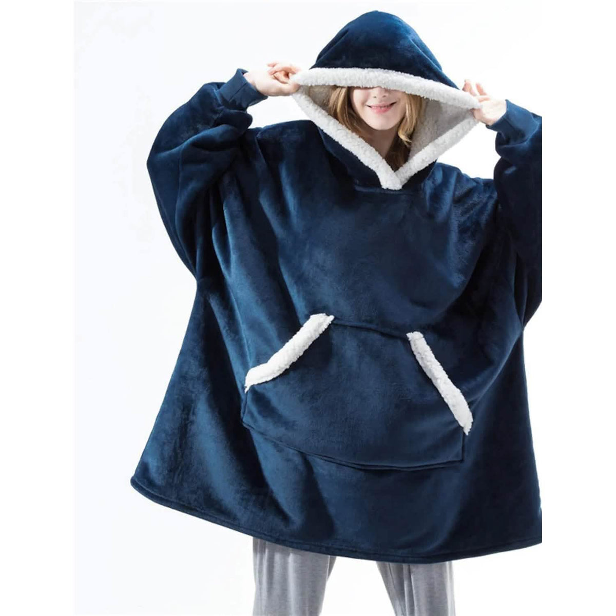 Wearable Blanket – Oversized Hoodie Blanket