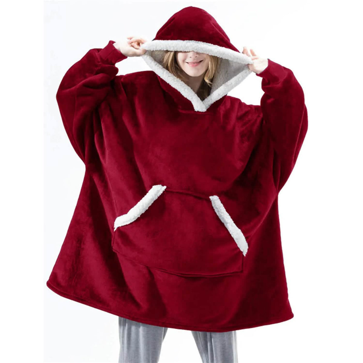 Wearable Blanket – Oversized Hoodie Blanket